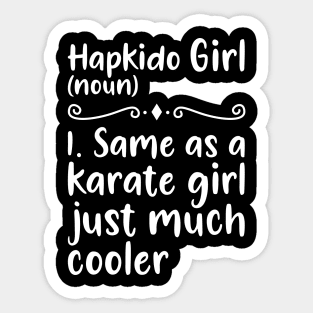 Hapkido girl Sticker